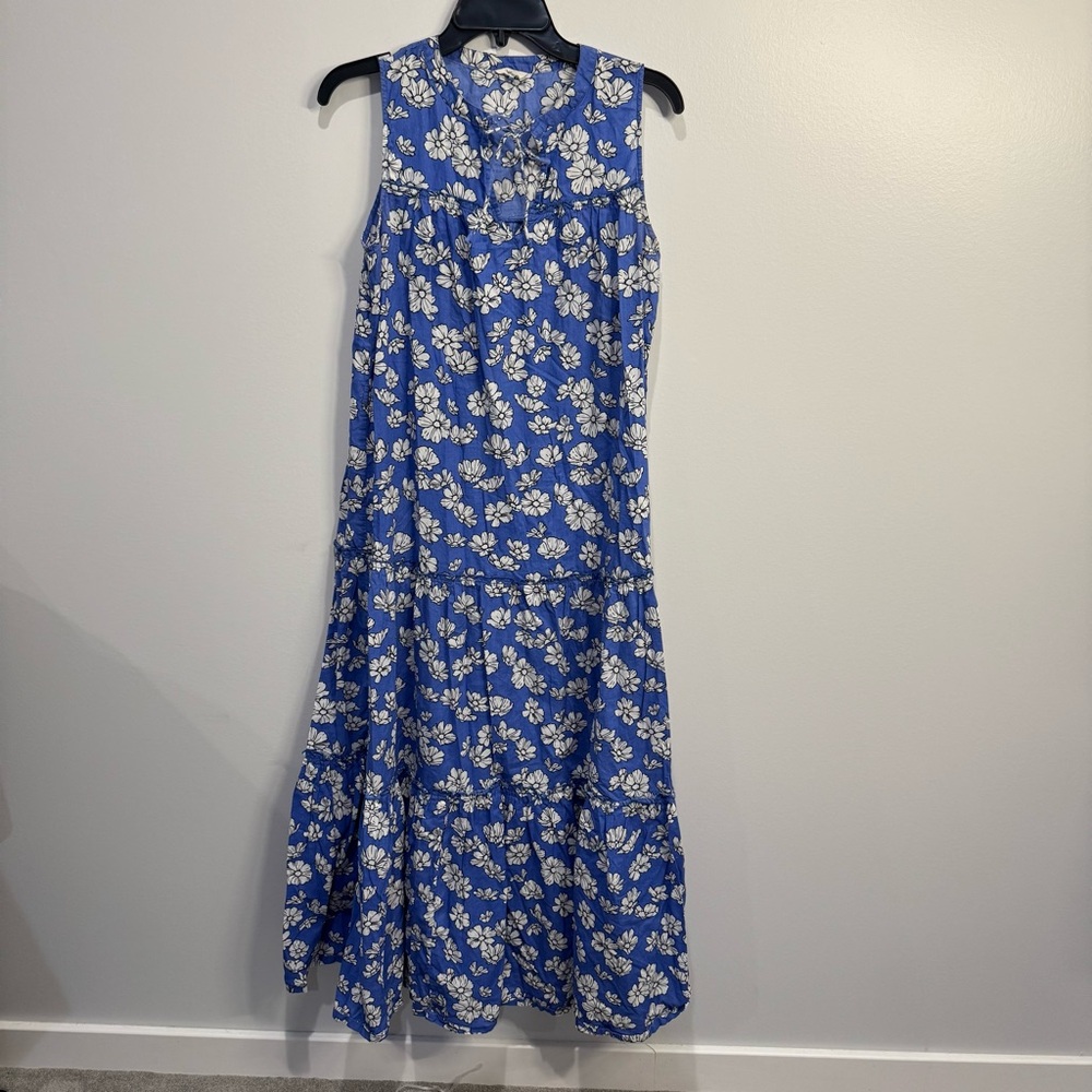 Hush floral maxi dress blue size medium